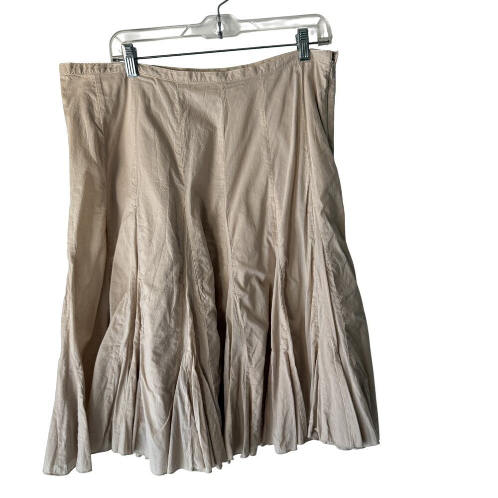 Relativity Y2k Skirt 16 Flared Pleated‎ A Line Midi Classic Coastal Cowgirl